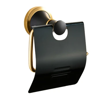 

Concise Wall Mount Toilet Paper Holder Bathroom Roll Paper Holders with Cover Bathroom Hardware