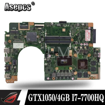 

For ASUS VivoBook Pro 15 N580G N580GD NX580G NX580GD Laptop Motherboard Mianboard With/ GTX1050/4GB I7-7700HQ