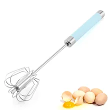 Напрямую от производителя продажи Нержавеющая сталь полу-автоматическая вращающийся венчик ручной Давление пуш-ап мешалка