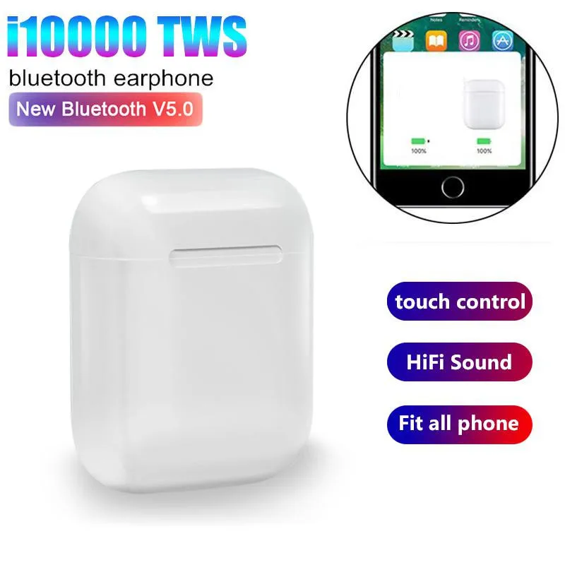i10000 tws Smart sensor 1:1 Wireless Earphone 8D Super Bass PK i9000tws W1 H1 Chip pk i100 i200tws i500 i1000 i2000 i9000 tws