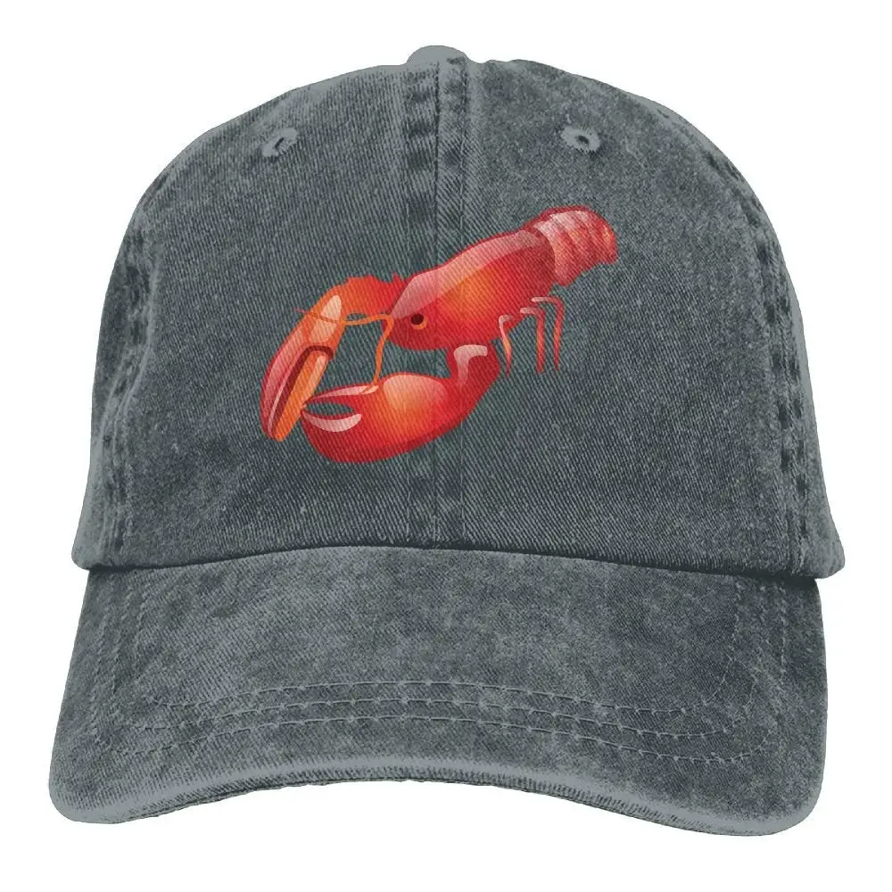 3D Crawfish Джинсовая Шляпа Регулируемая мужская бейсбольная кепка с флагом