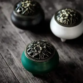 

Backflow Incense Burner Holder Home Studio Incense Burner Electric Aroma Lamp Candle Burner Porte Encens Home Decoration AB50XX