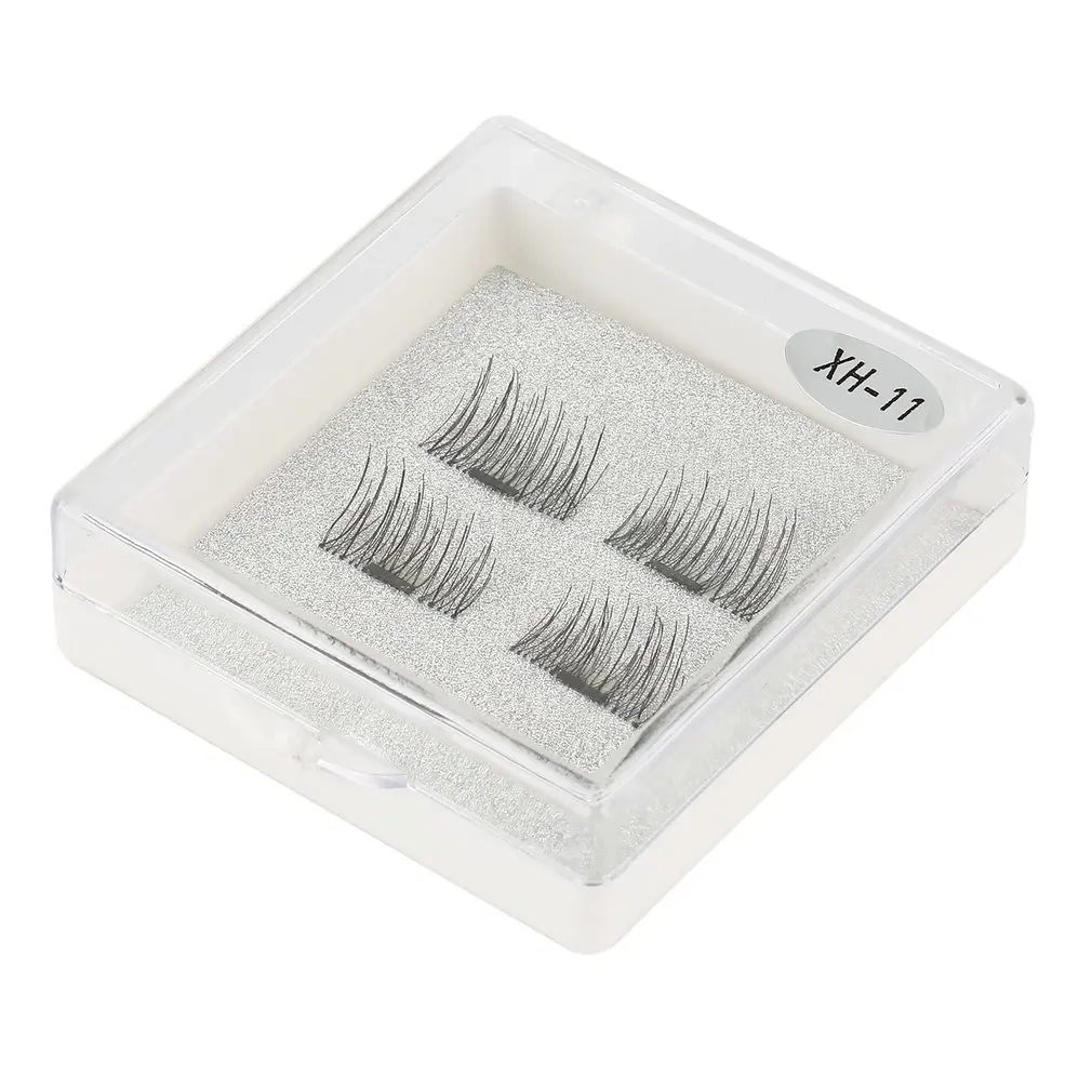 

Handmade 3D Single Magnetic False Eyelashes Handmade Fake Lashes Extension Reusable Easy to Apply Ultra Thin Soft Comfortable
