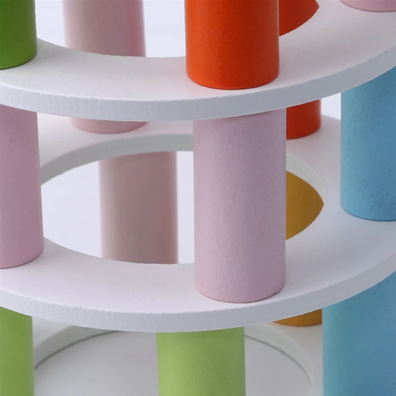 Wooden Tower Toys Wood Stack Building Block Toys Educational Table Game For Children Wooden Toys Ma