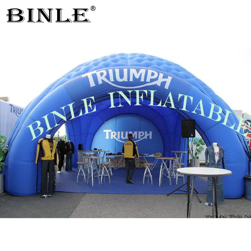 2019 Hot sales large blue inflatable dome tent/marquee/igloo with removeable doors for party/wedding/advertising event |