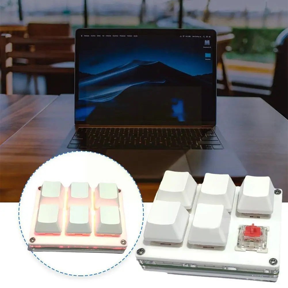 Мини-клавиатура с 6 кнопками для самостоятельной сборки USB Программируемые