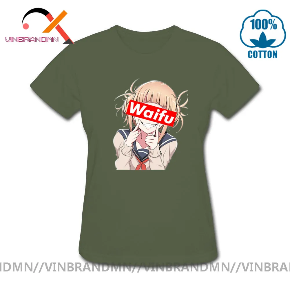 Летние модные женские футболки Neko Girl Waifu Himiko забавная футболка с надписью My Hero Ahegao