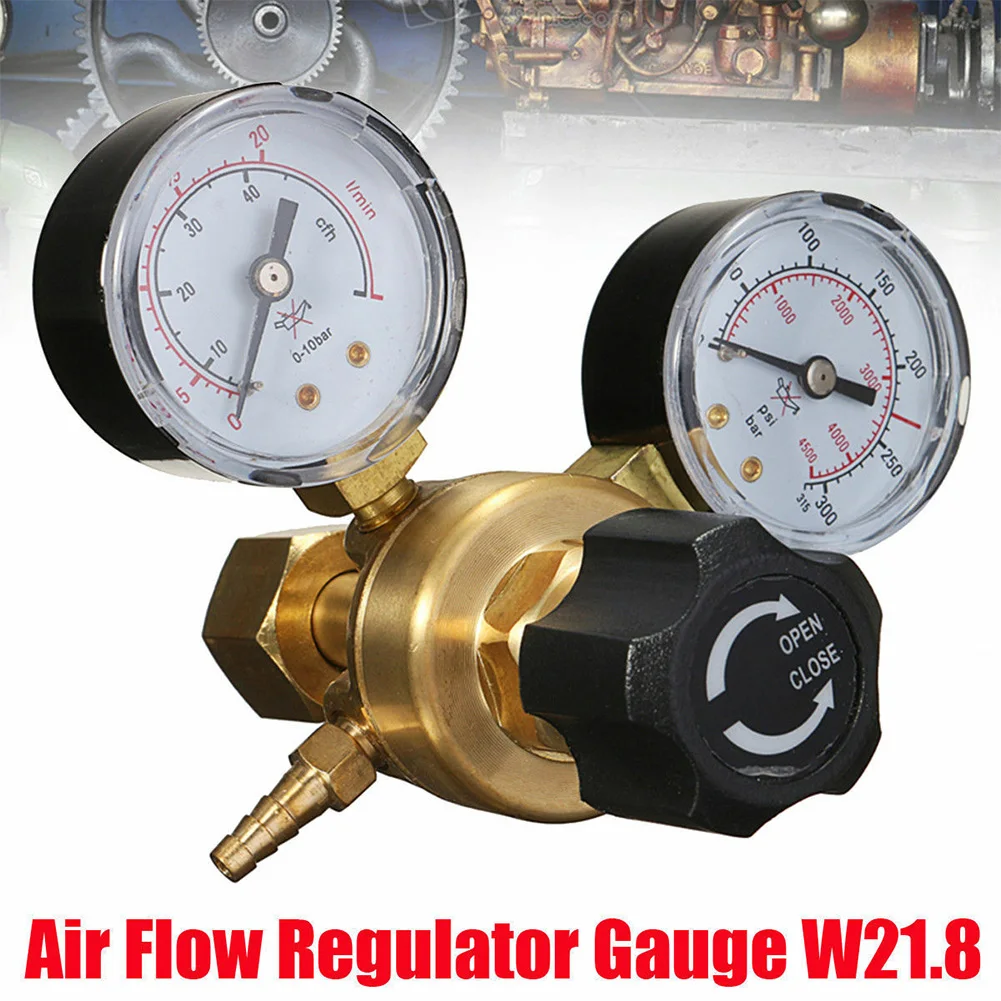 Gas Bottle High Accuracy Twin Gauge Pressure Regulator Home Brass Mig Tig Mini Accessories Argon CO2 Reducer Tool Welding