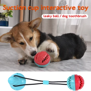 

Pet Molar Teeth Dog Toy Rubber Chew Ball Clean Teeth Safety Elastic Soft Puppies Sucker Interactive Dog Bite Toy Pet Supplies