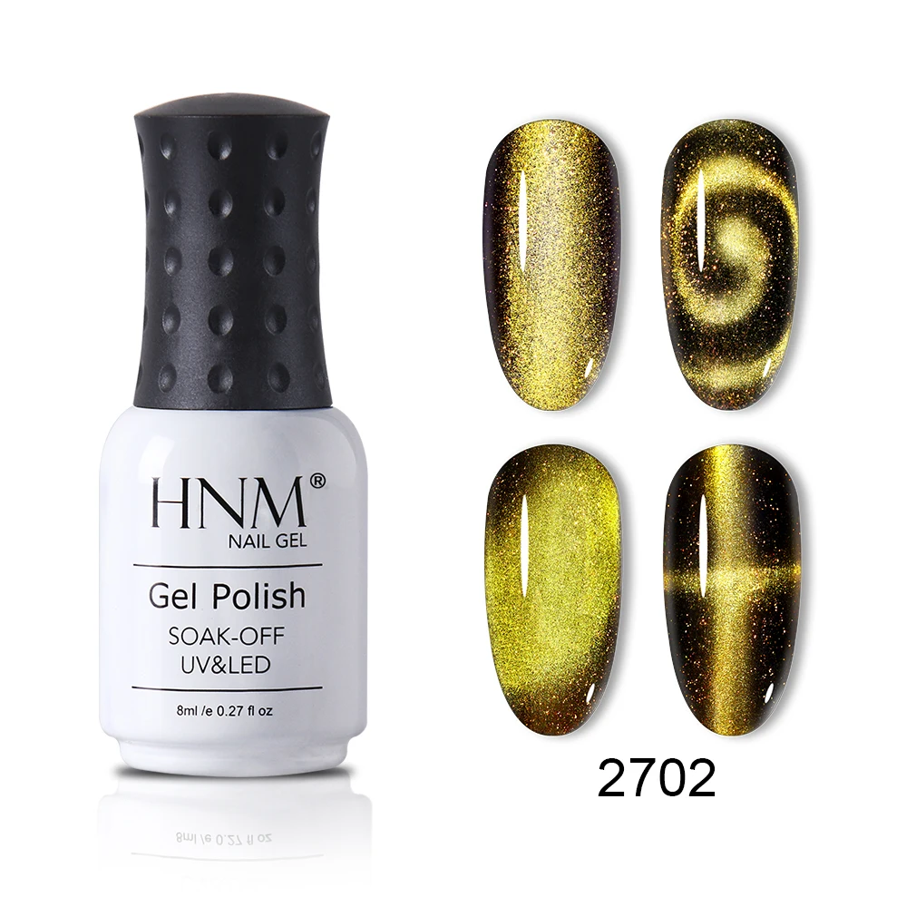 Glitter 2 HNM 8 мл 9D блеск Хамелеон кошачьи глаза гель лак для ногтей черная основа требуется замачивать Магнитный УФ светодиодный лак - Цвет: Glitter 2