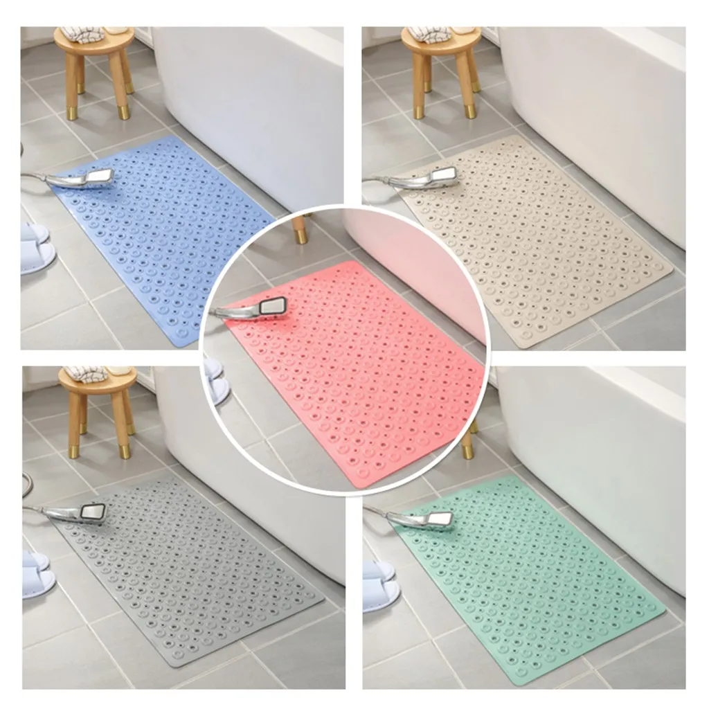 

Bathroom shower anti-wrestling mat Bathtub Mat Non-Slip Suction Cup Anti-Slip Anti-Bacterial Long Shower Home decorative carpet