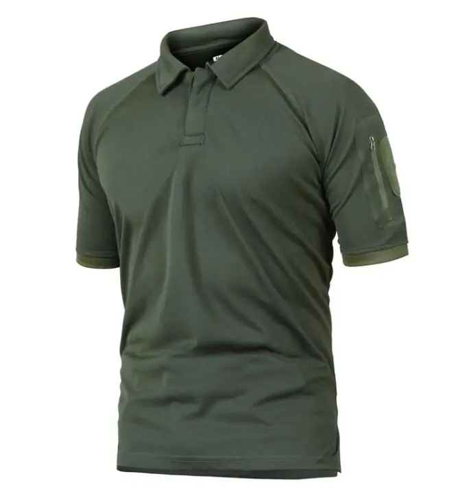Army green Tide хорошая летняя армейская футболка мужская рубашка в стиле милитари для мужчин тактические боевые футболки дышащая камуфляжная быстросохнущая футболка S-2xl - Цвет: Army green