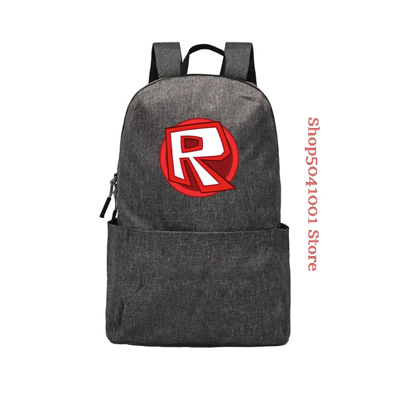 

Solid color Canvas Robloxer Backpack For Teenagers Kids Children School Bags Travel Shoulder Bag Unisex Laptop Bags