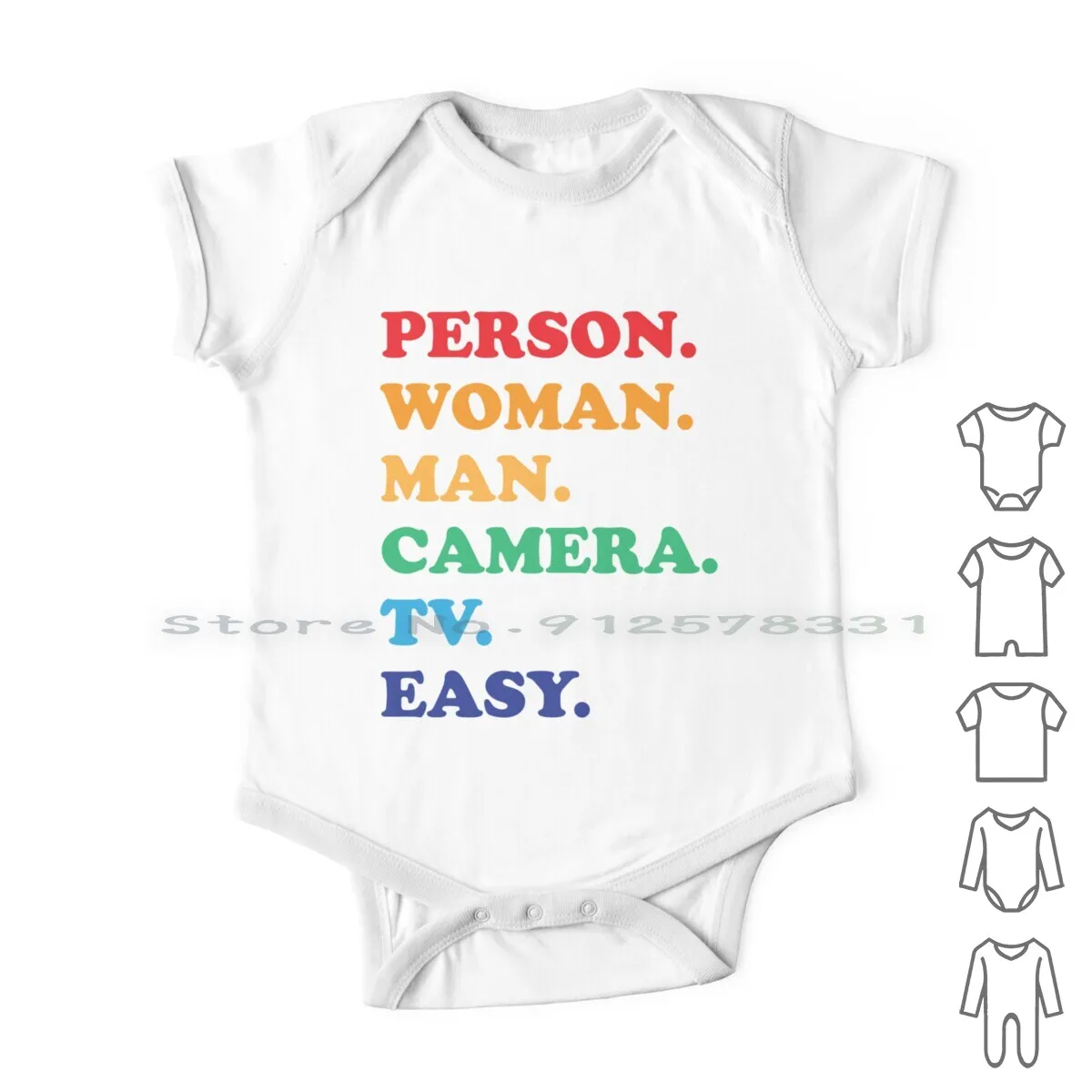 

Person. Woman. Man. Camera. Tv. Easy. Anti Trump | Funny Dump Trump | Democrat Election Newborn Baby Clothes Rompers Cotton