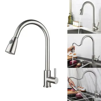 

1Pcs Kitchen Sink Faucets Bathroom faucet Hot and cold switching faucet Q1W2
