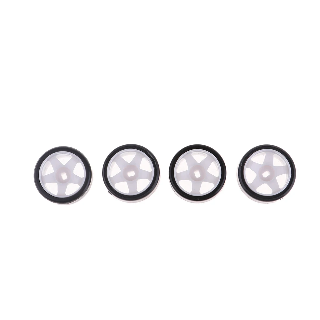 4pcs 1:28 Car Tyre Simulation Tire Toys Gifts RC Spare Parts for Children