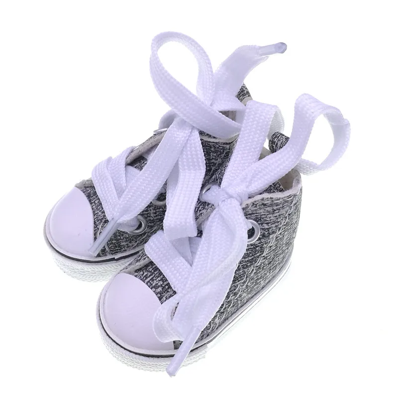 gray Tilda 5,5 см кожаные кроссовки для кукол Paola Reina Minifee Corolle, игрушка Bjd кукла спортивная обувь для EXO KPOP набивные куклы, игрушки - Цвет: gray