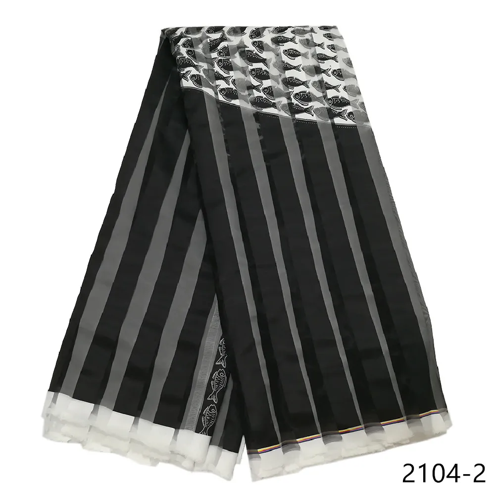 Новейшая лента из ткани высшего качества винтажная шелковая вощеная ткань Африканская восковая лента из ткани 5 ярдов/партия для свадебного платья 2104