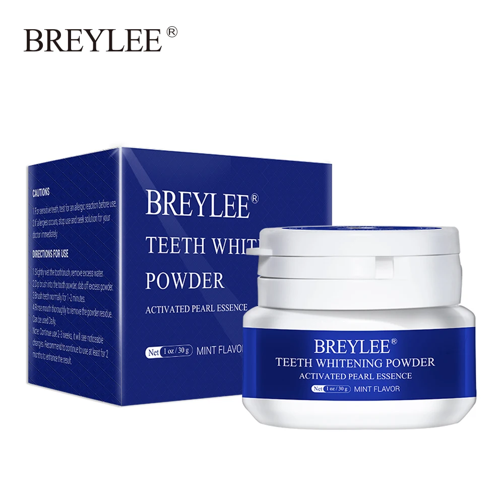 BREYLEE отбеливающий порошок для зубов мягкий активированный жемчуг Eessence