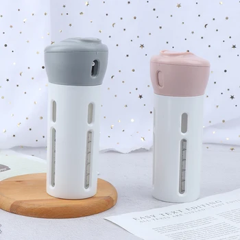 

1PCS Travel Sub-bottle Press Container Refillable Soap Bottles Dispenser Shower Gel 4 In 1 Lotion Shampoo Dispenser Accessories