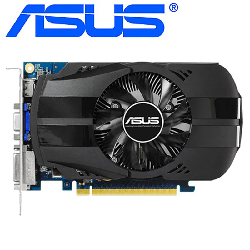 ASUS GT 730 2 Гб видеокарты SDDR3 оригинальная видеокарта для nVIDIA Geforce GT730 GPU игр Dvi VGA HDMI б/у