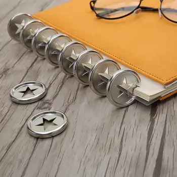 

6PCS Notebook Mushroom Hole Button Plastic Accessories Disc Buckle Hand Book Book Binding Discs Loose Button A5 Binder