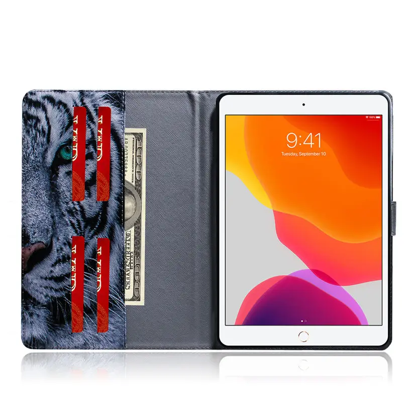 Чехол с животным узором для iPad 10,2 7-го поколения, Чехол для iPad Pro 10,5 Air 3, чехол Funda, подставка для планшета+ подарок