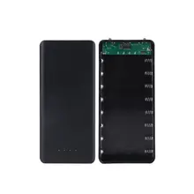 Зарядное устройство USB для телефона 8x18650, держатель для аккумулятора, внешний аккумулятор, чехол для мобильного телефона