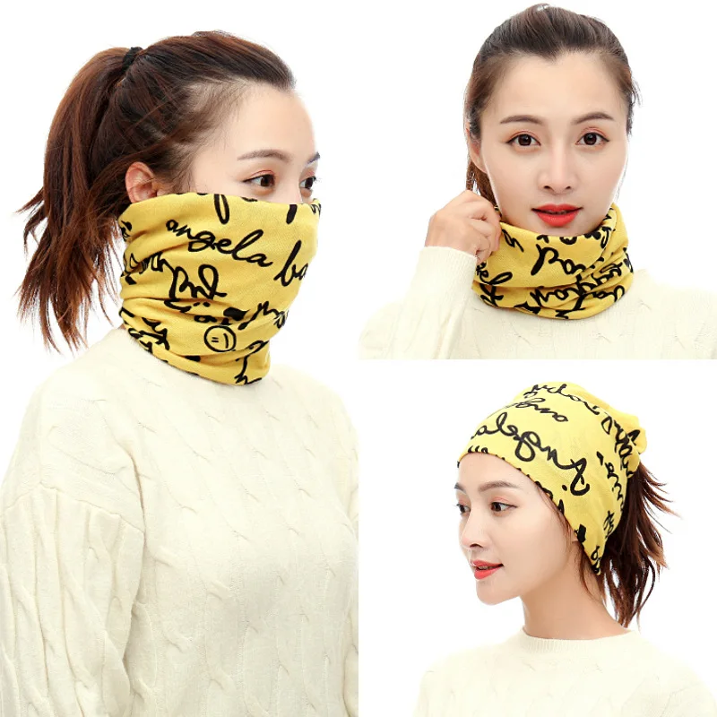 

Korean Autumn and Winter Bandana Multifunctional Neck Knitted Warm Scarf Variable Muffler Headgear Dust Mask for Male and Female