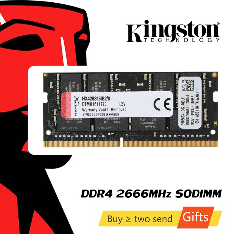 Kingston memoria RAM HyperX Impact Original para ordenador portátil, 8GB, 16GB, DDR4, 2666MHz, CL15, SODIMM, 260 Pines, notebook|Memorias - AliExpress