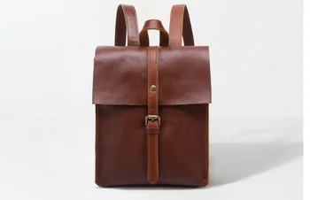

2020 Design Genuine Leather Luggage Backpack Travel Glossy Mini Backpack Unisex Vintage Durable Cowhide School Laptop Bag DF137