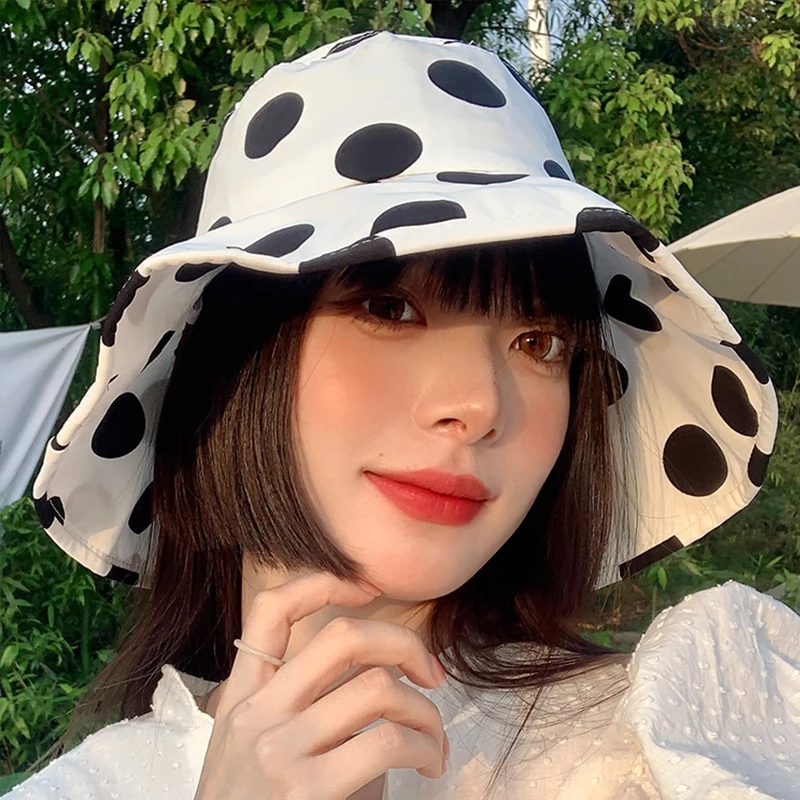 Sun Protection Wide Brim Bucket Hat 