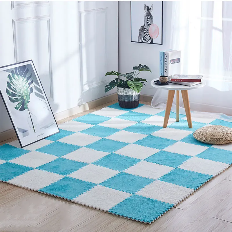 

10 Pcs/lot Plush Puzzles Baby Playmats Puzzle Mat Infant Carpet Eva Foam Kids Rug Baby Playing Mat Rug Puzzle Children's Mat