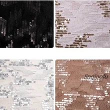 Новые бархатные блесток ткань сетчатая ткань с блестками Бархатная Ткань штор