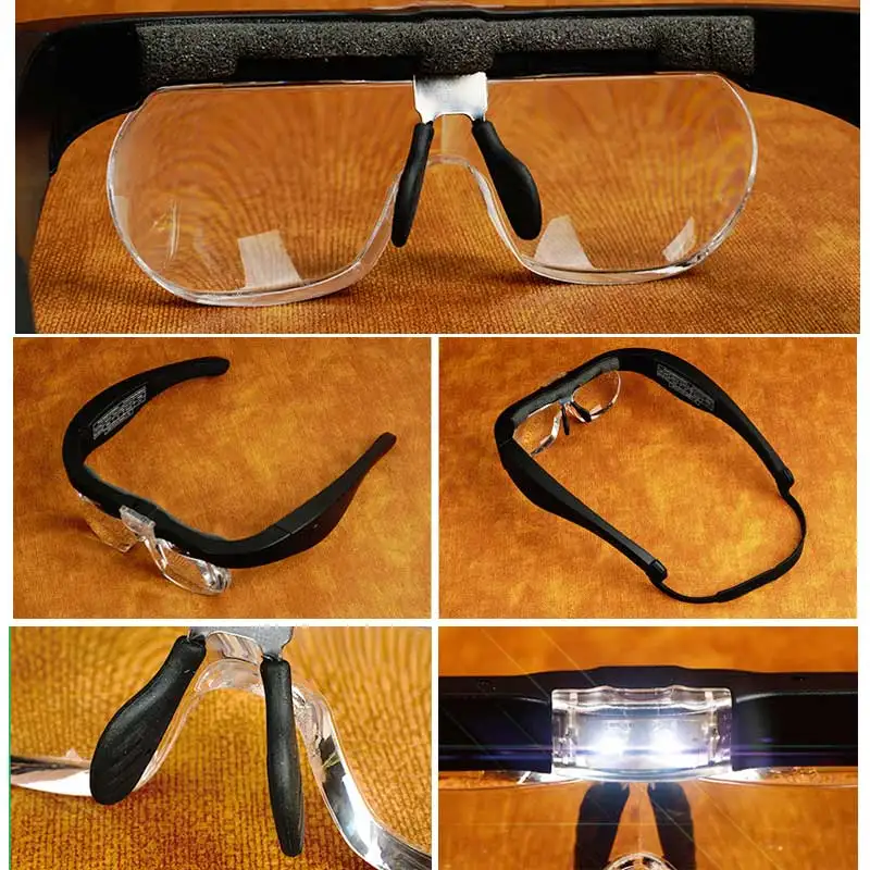 2 Led Glasses Magnifier Magnifying Glass  Magnifying Glasses Lights -  Surgical - Aliexpress