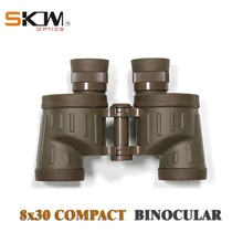 Skwoptics 8x30 Компактный Военный бинокль bak4 водонепроницаемый охота