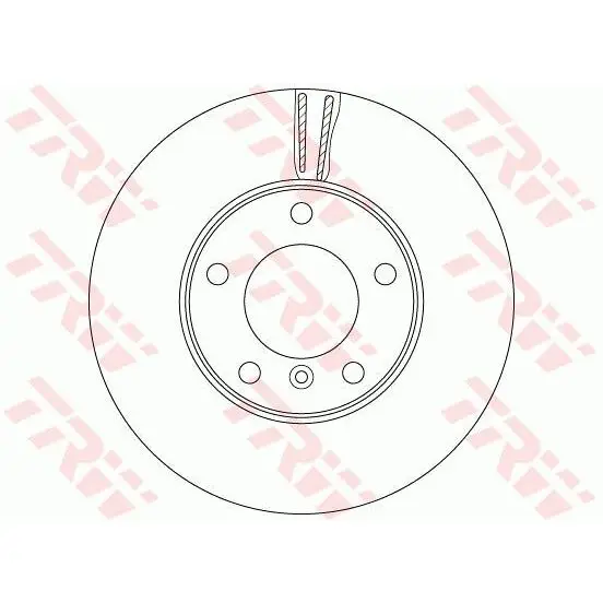 Диск тормозной MERCEDES W463 89- передний вент.D=315мм. TRW DF64