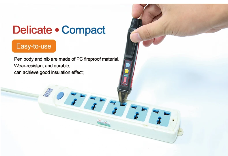 Sensor elétrico para parede, caneta de teste