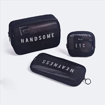 

Women Travel Cosmetic Bag Casual Zipper Make Up Transparent Makeup Case Organizer Storage Pouch Toiletry Beauty Wash Kit Bags