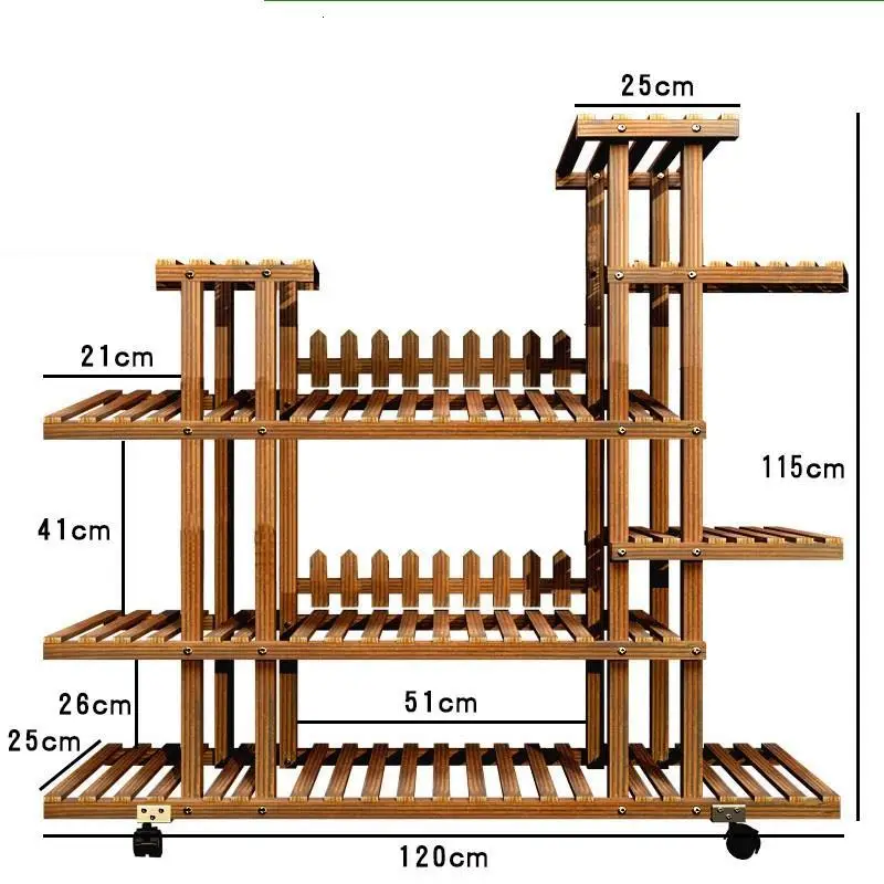 Флорес деревянные полки для Para Крытый Горшок стол Estanteria Plantas Stojak Na Kwiaty открытый стенд балкон цветок завод полка - Цвет: Version B