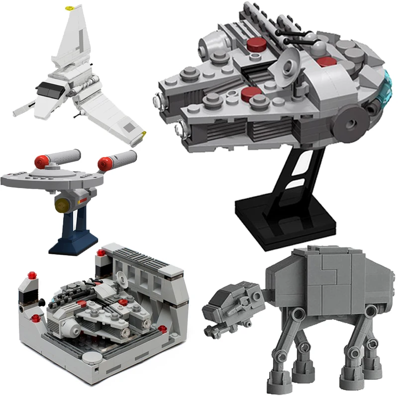 Конструктор MOC USS строительный корабль миниатюрный имперский
