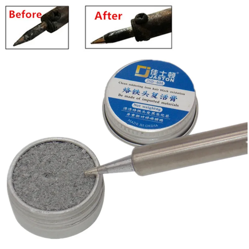 

Electrical Soldering Iron Tip Refresher solder Cream Clean Paste for Oxide Solder Iron Tip Head Resurrection