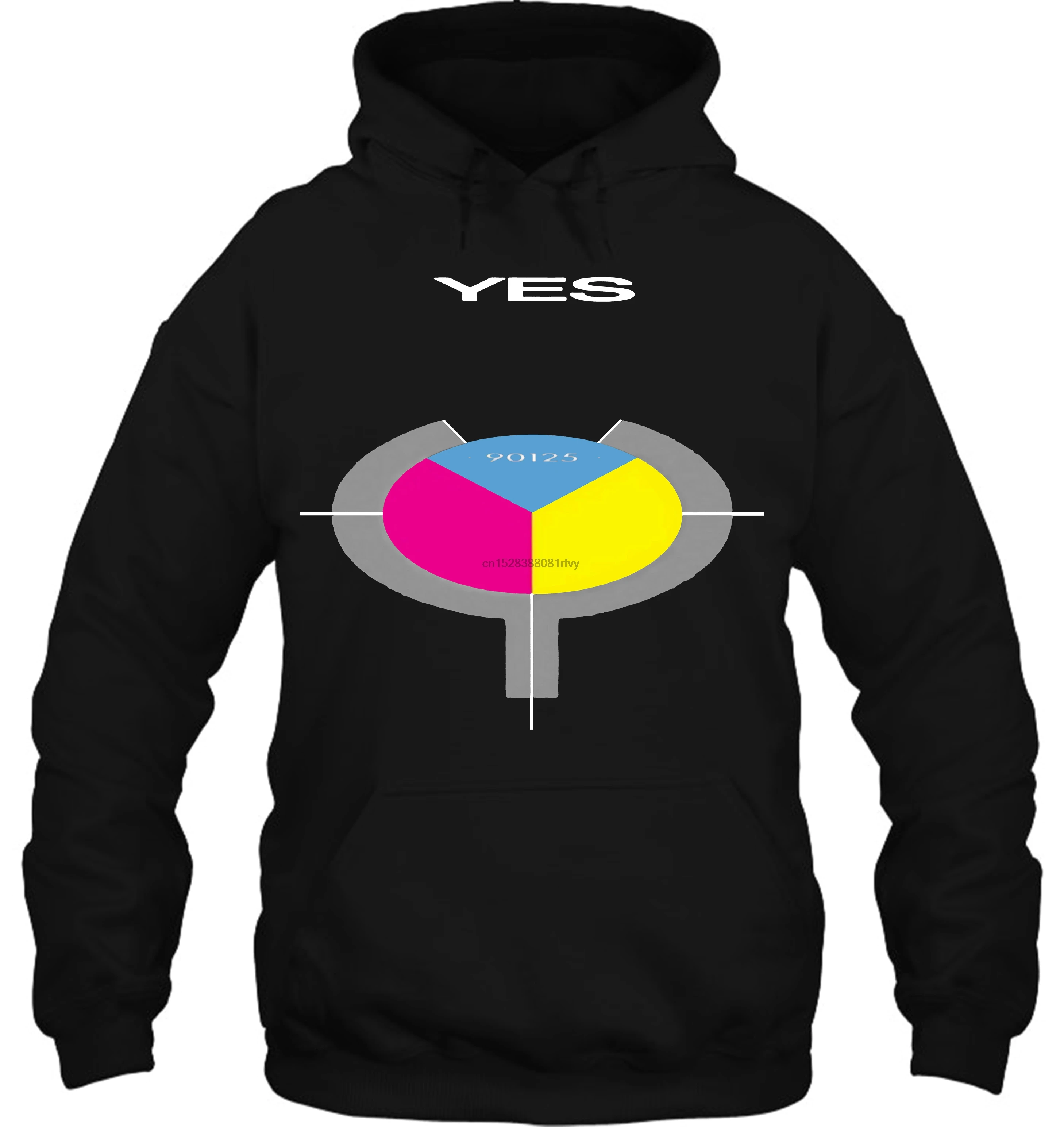 Мужская толстовка Yes Rock Band 90125 Лицензированная для взрослых всех размеров женская уличная одежда