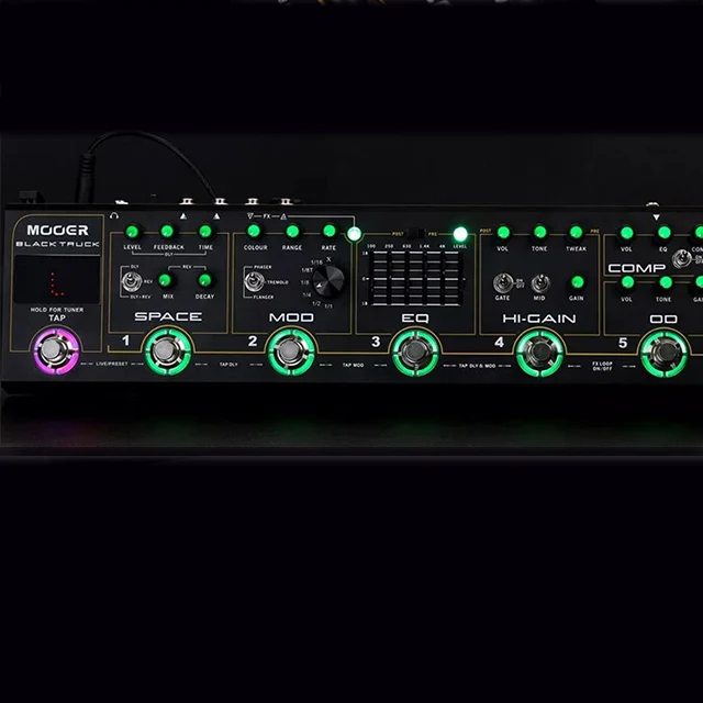 MOOER черный грузовик гитара комбинированная педаль эффектов
