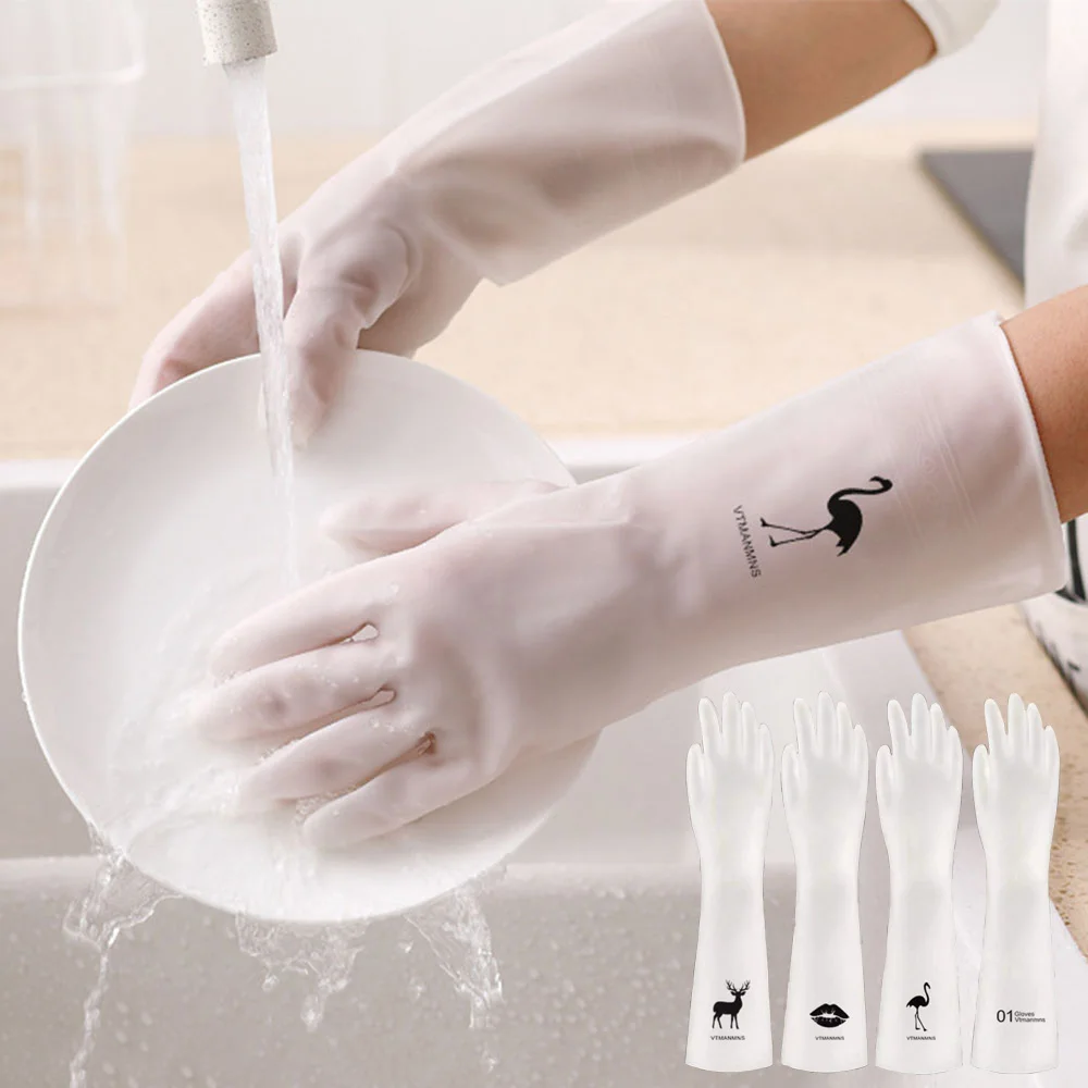 10 Pairs Kitchen Dish Washing Gloves Household Dishwashing Rubber Gloves Waterproof For Washing Cleaning Gloves Dishes Durable