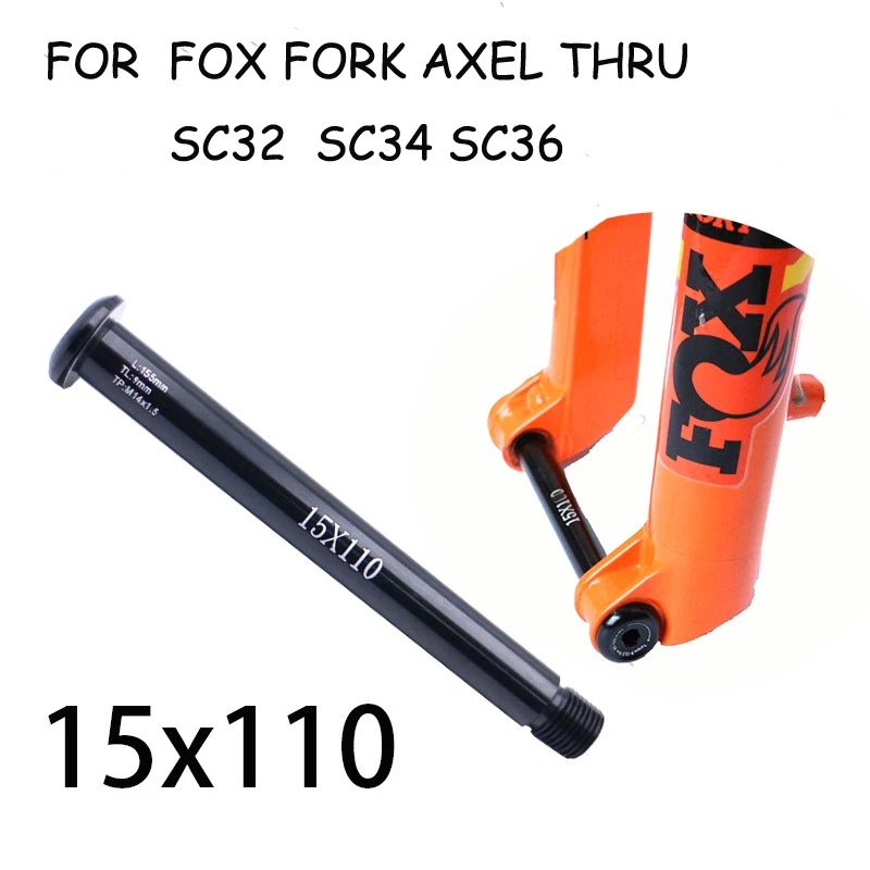 

Bicycle Front Hubs Tube Shaft MTB Road Bike Quick Release Thru Axle Skewers For FOX Front Fork TP M14x1.5
