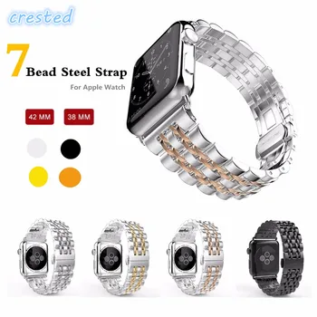 

Luxury metal Stainless Steel strap for Apple Watch 5 band 44mm 40mm iwatch band 42mm correa 38 mm bracelet wrist watchband 4 3 2