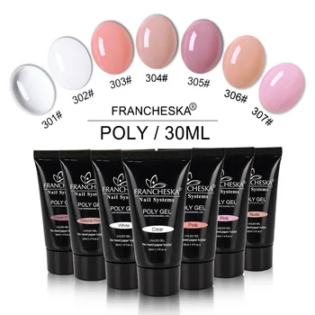

Francheska Nail Extension Gel Nail Model Gel UV Glue Crystal Extension Gel 30ml Quick dry Long lasting gel polish TSLM1