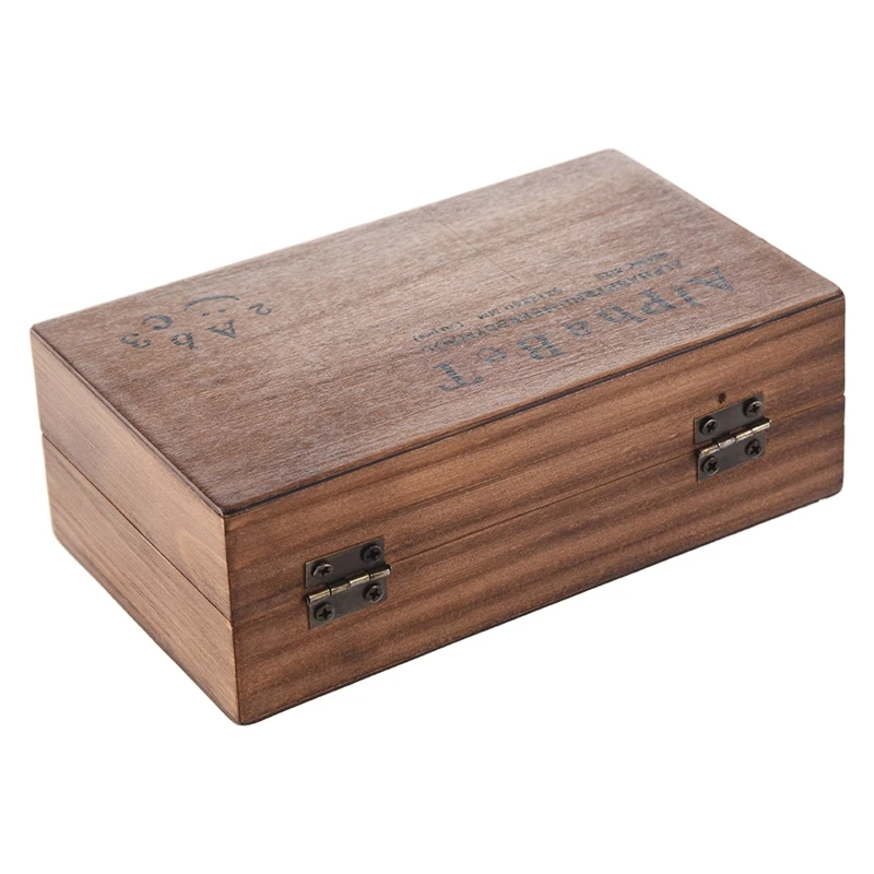 HHO-Pack из 70 шт набор резиновых штампов винтажная деревянная Коробка Чехол числа буквы алфавита ремесло(без чернильного блокнота в комплекте