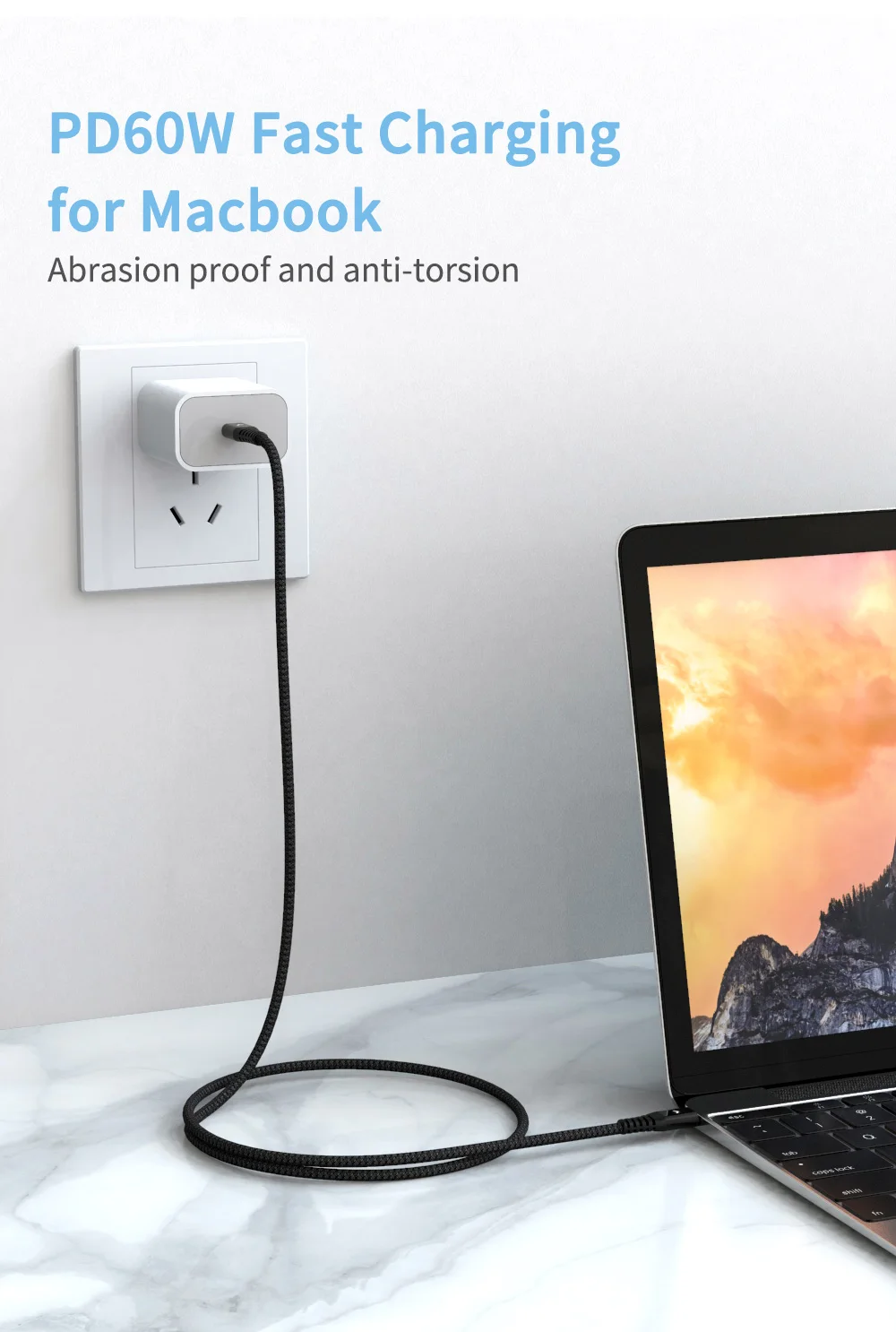 60W Type C To USB Type C Cable PD Fast Charging Data Wire For Samsung S20 Xiaomi QC4.0 Macbook Pro 60W Type C To USB Type C Cable PD Fast Charging Data Wire For Samsung S20 Xiaomi QC4.0 Macbook Pro